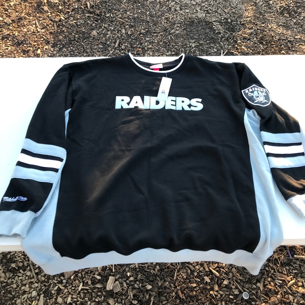 Mitchell Ness Las Vegas raiders crew sweater